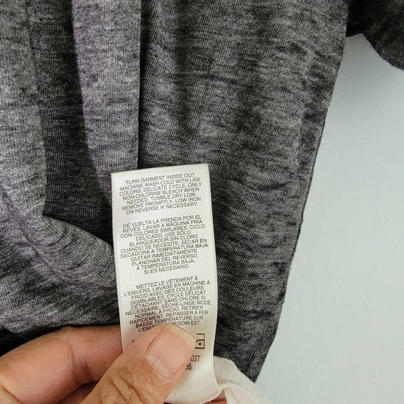 C&C California Gray Slub Cotton Casual T-Shirt Sz Small Crewneck Short Sleeve - Picture 10 of 11